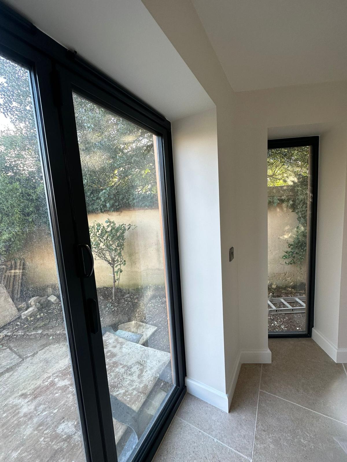 Living room window and wall decorating