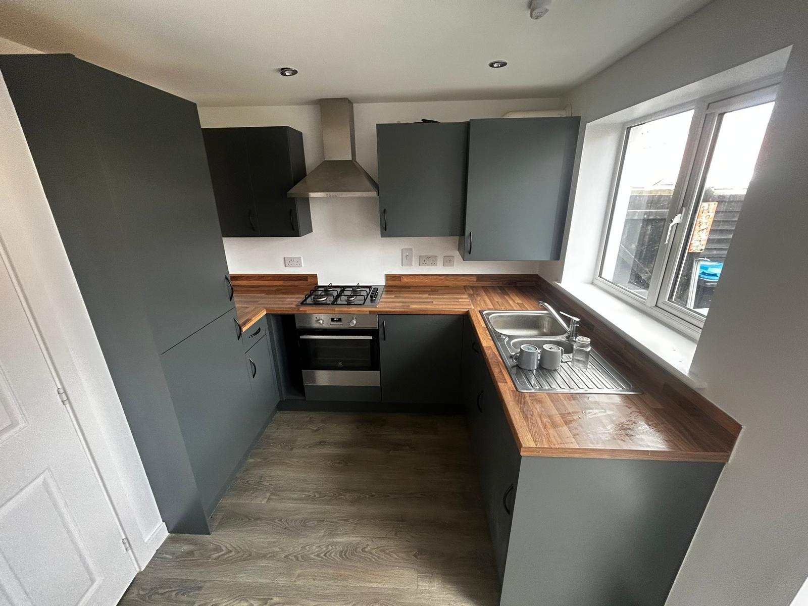 Kitchen painting with backsplash detailing