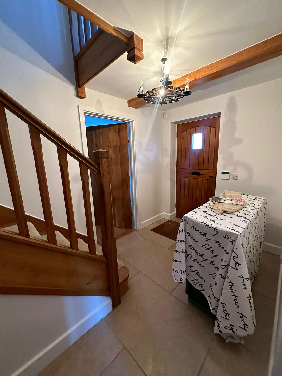 Fine woodwork trim painting in living space