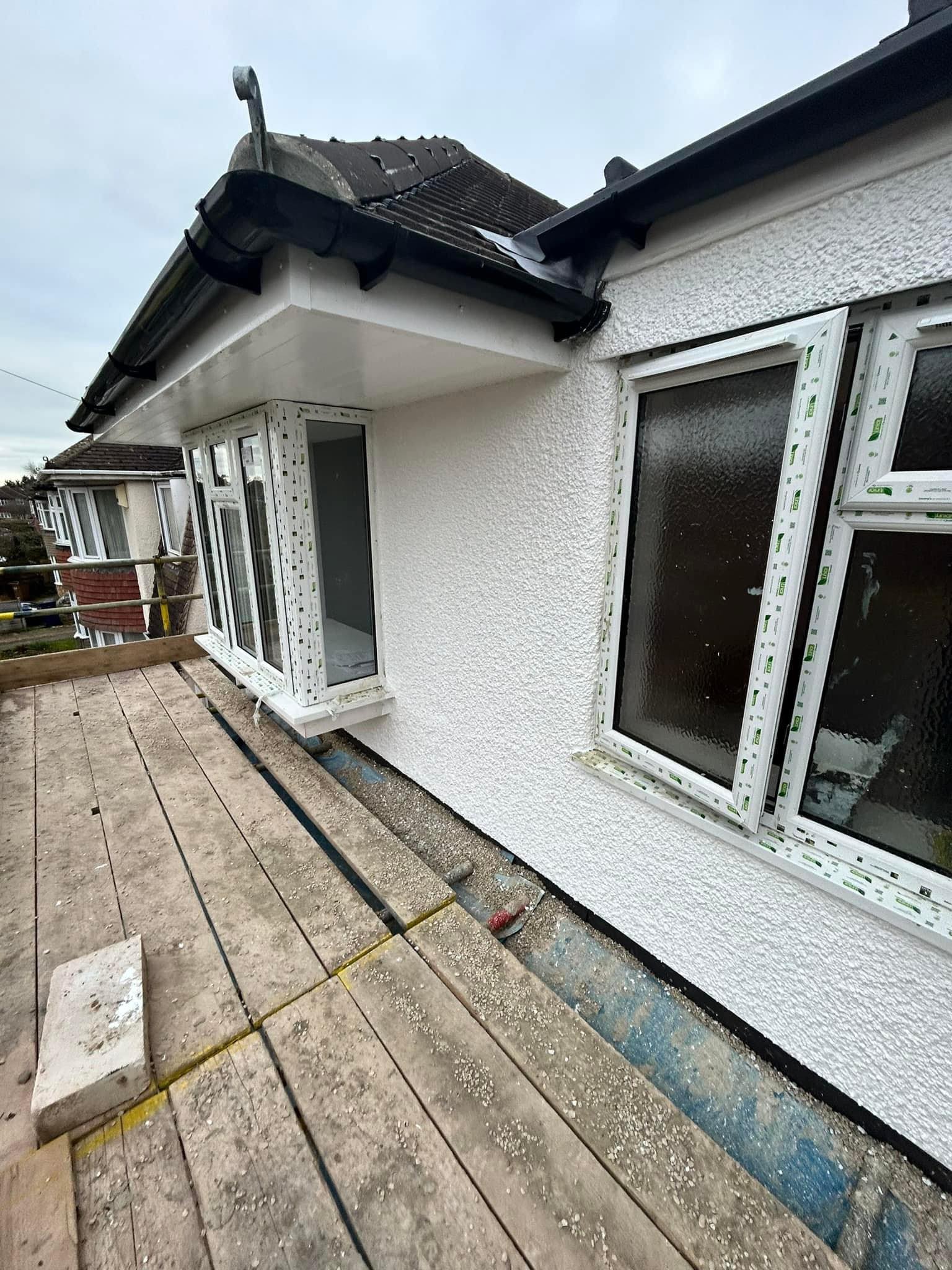 Outdoor wall and door painting