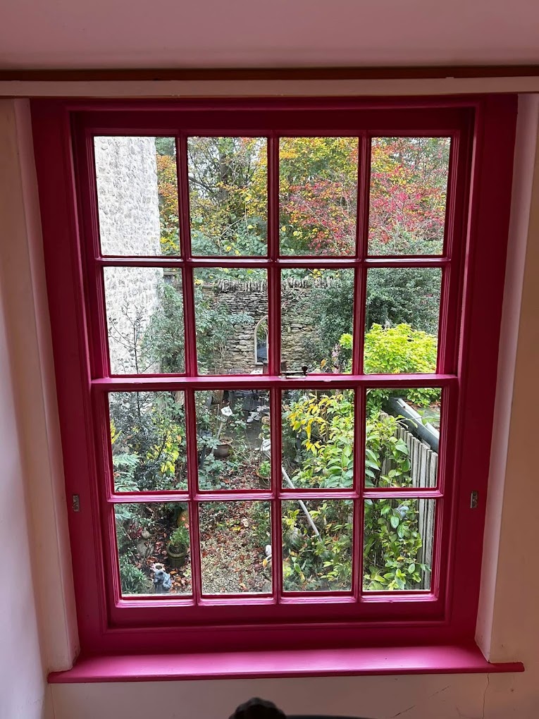 Interior window frame and sill repaint